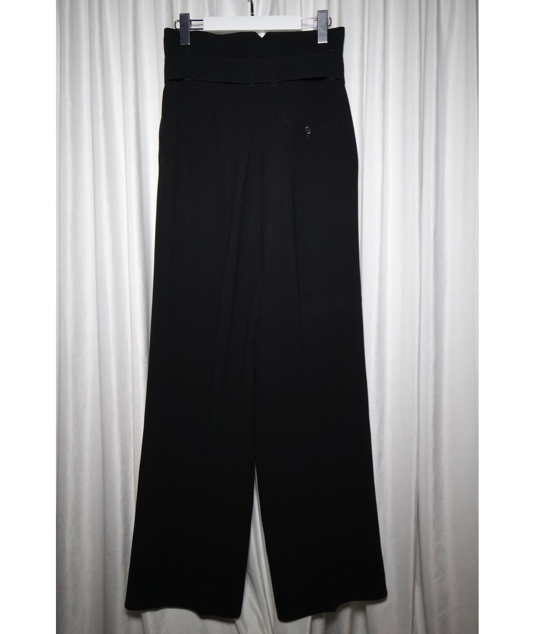 WEEKEND MAX MARA Черные ацетатные брюки широкие, фото 2