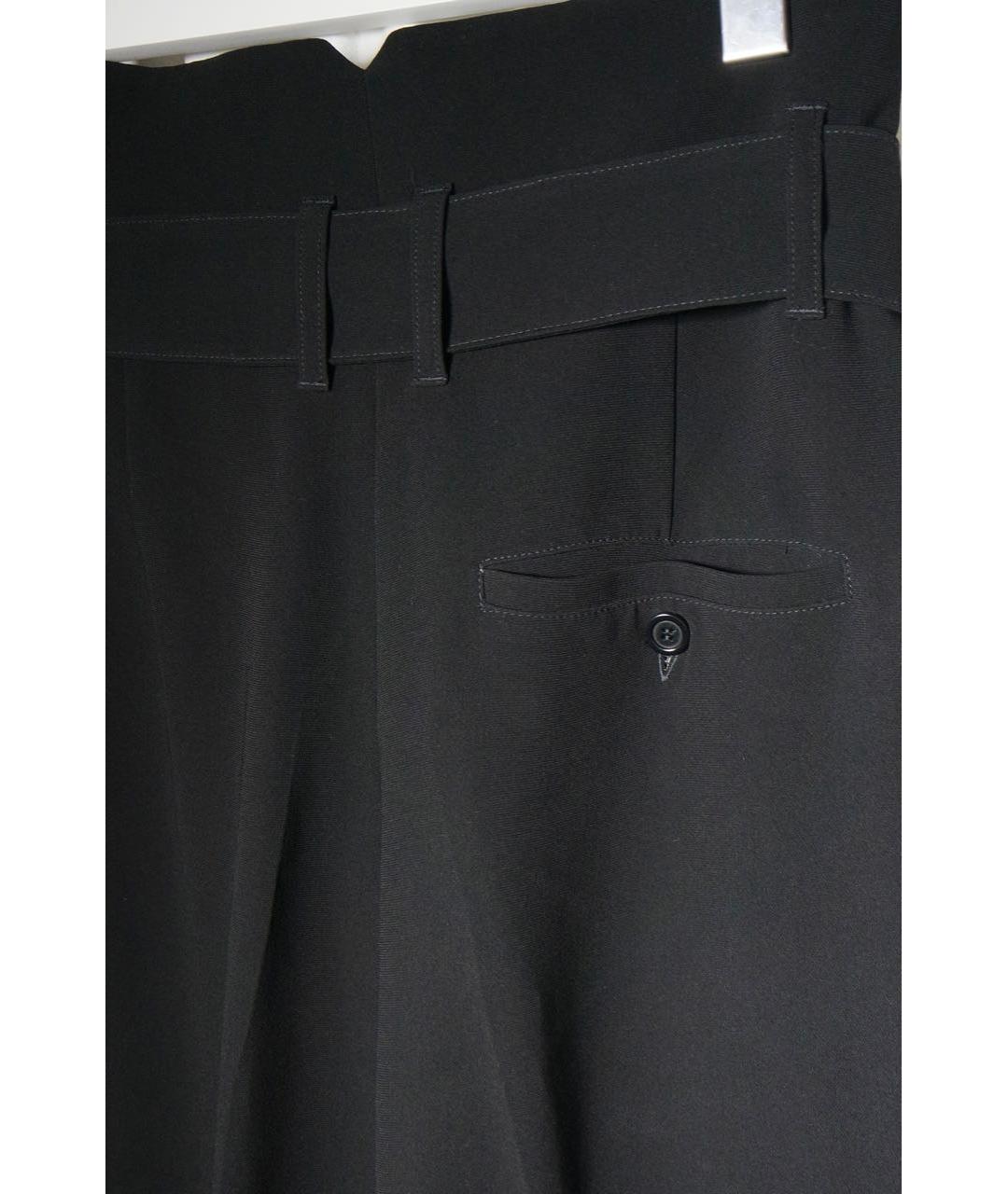 WEEKEND MAX MARA Черные ацетатные брюки широкие, фото 4