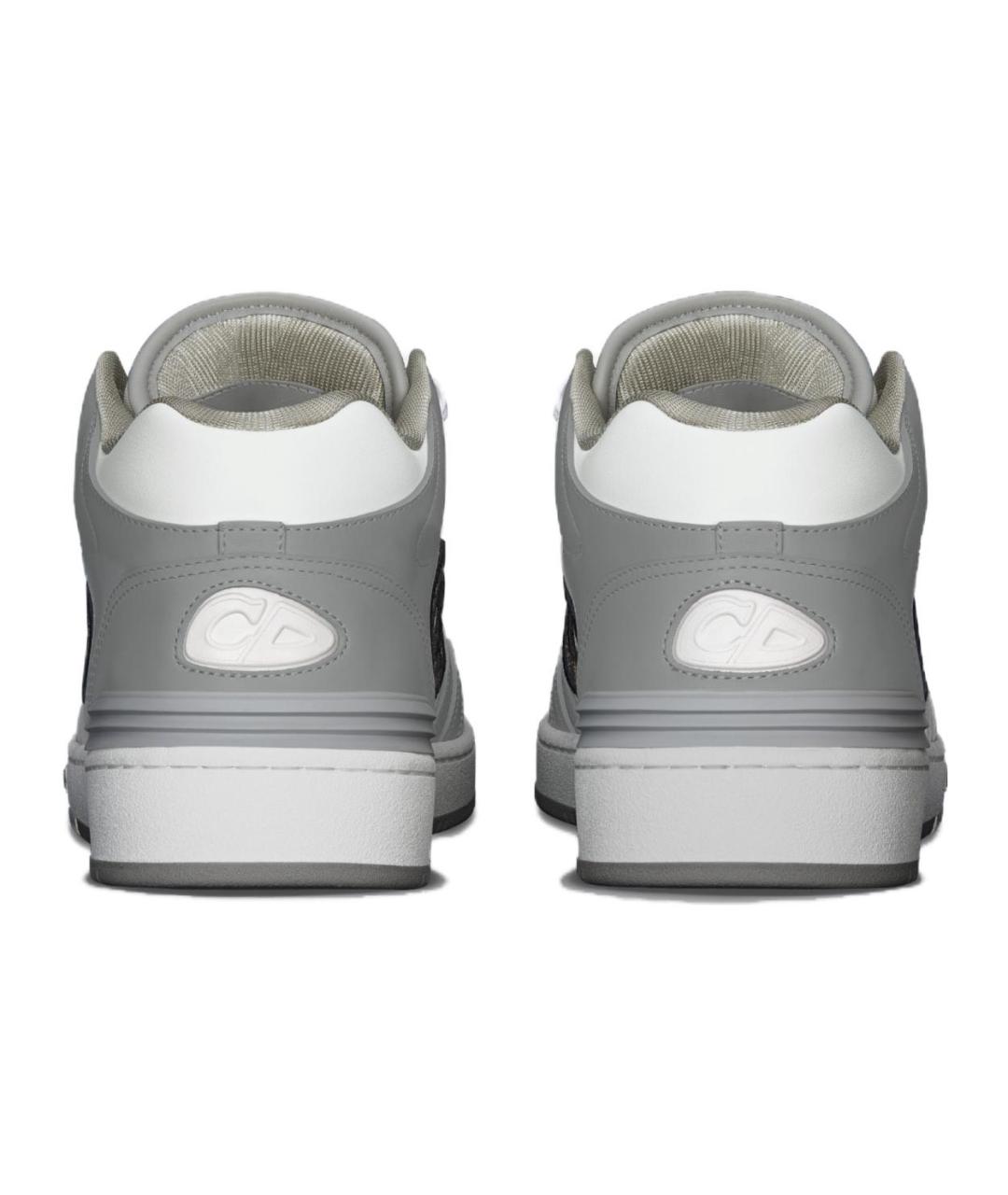 CHRISTIAN DIOR Серые кожаные кроссовки, фото 5