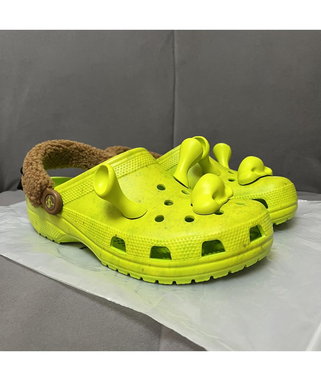CROCS Зеленые шлепанцы, фото 3