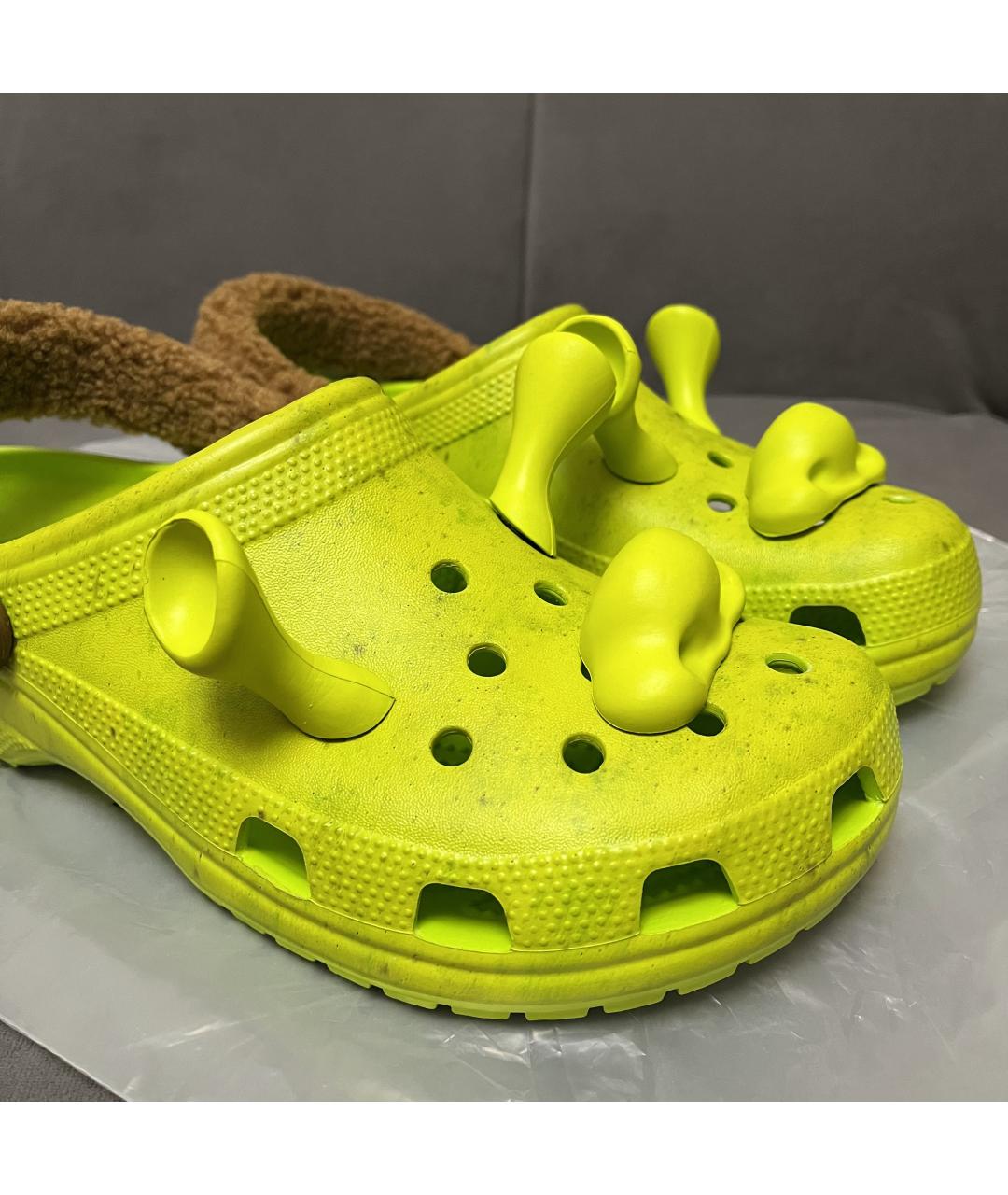 CROCS Зеленые шлепанцы, фото 6