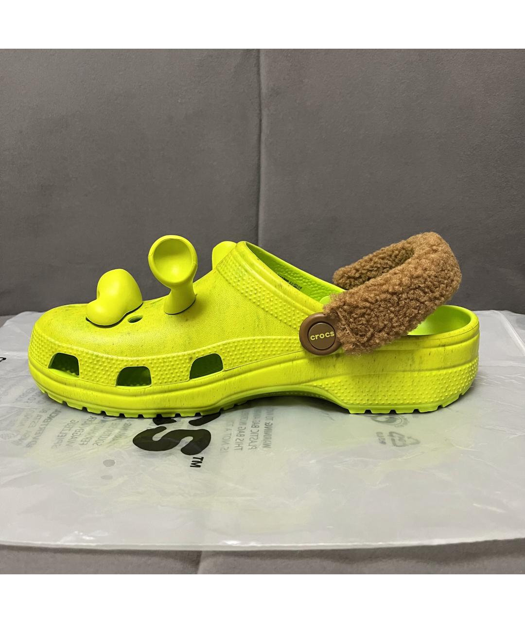CROCS Зеленые шлепанцы, фото 5