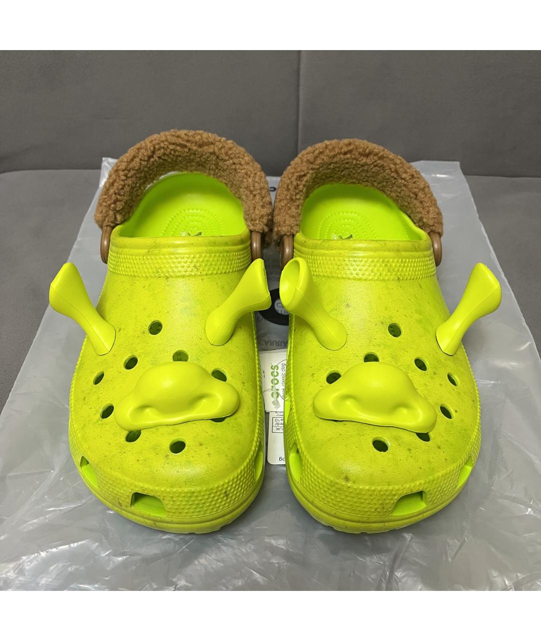 CROCS Зеленые шлепанцы, фото 4