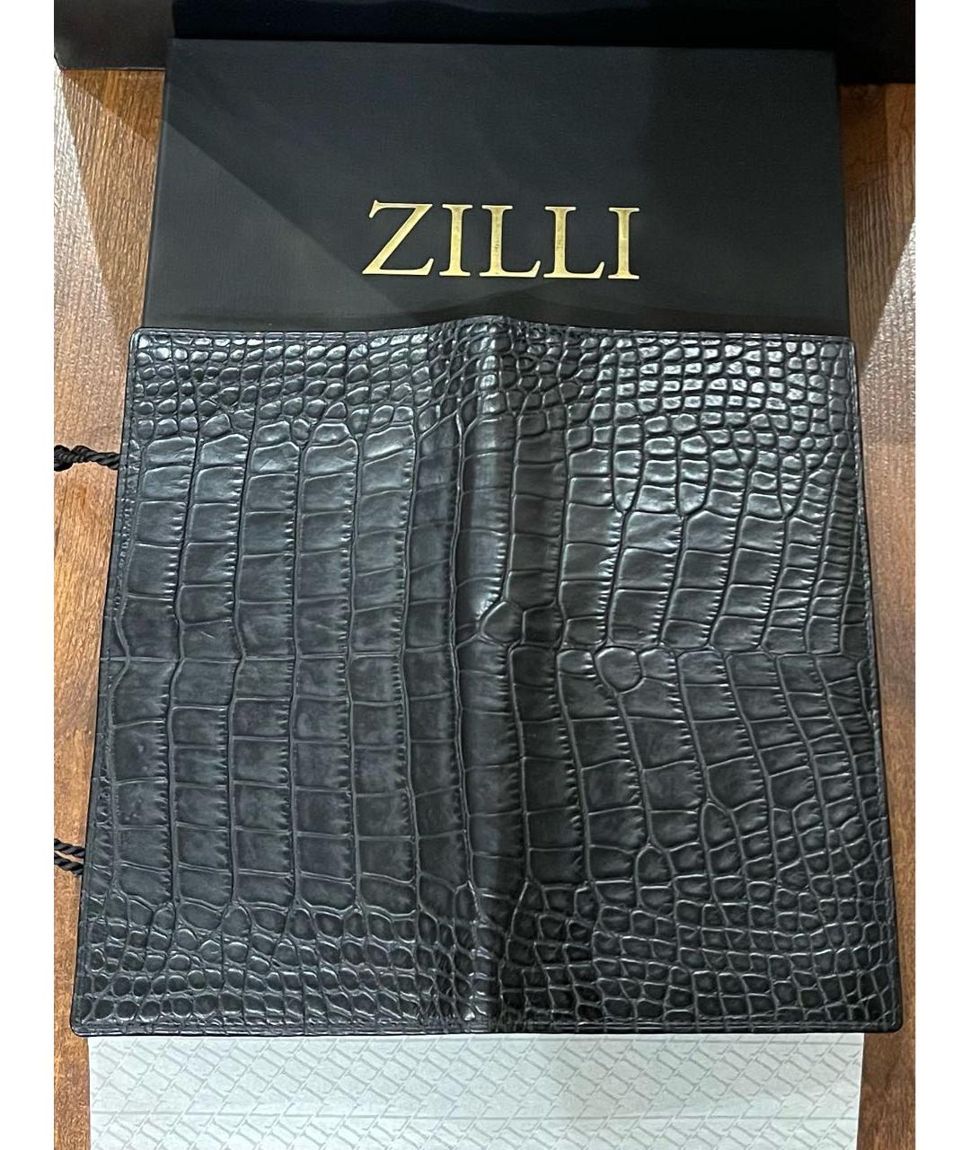 ZILLI Черный кошелек из экзотической кожи, фото 2