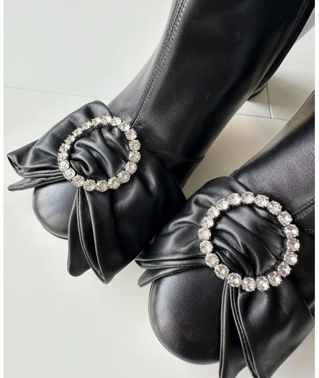 GUCCI Черные кожаные ботильоны, фото 2