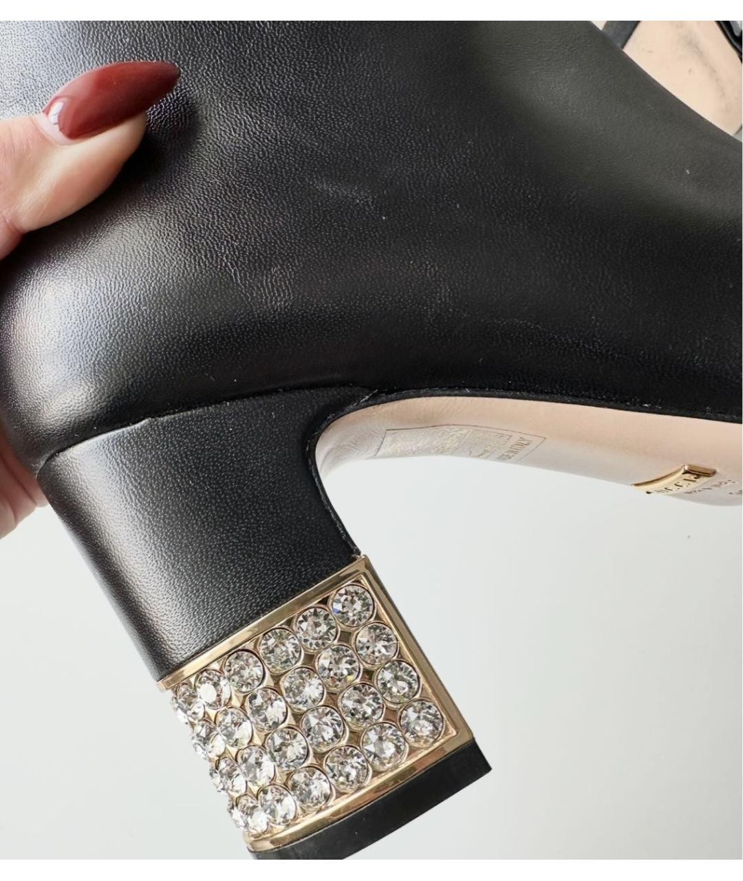 GUCCI Черные кожаные ботильоны, фото 8