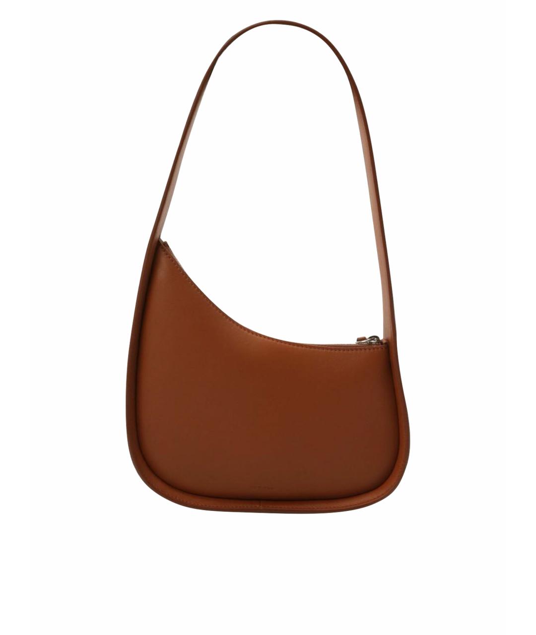 THE ROW Коричневая кожаная сумка с короткими ручками, фото 1