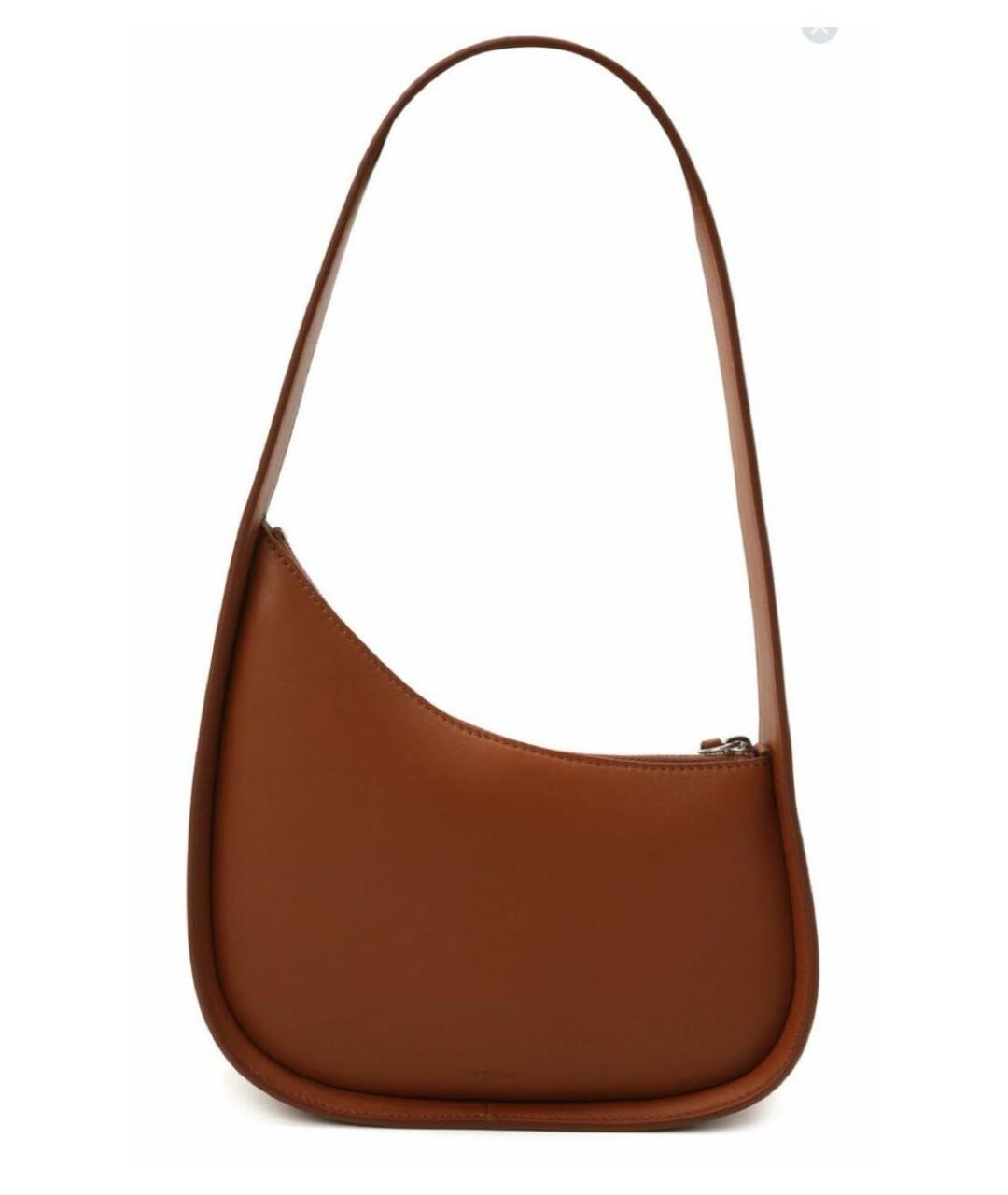 THE ROW Коричневая кожаная сумка с короткими ручками, фото 9