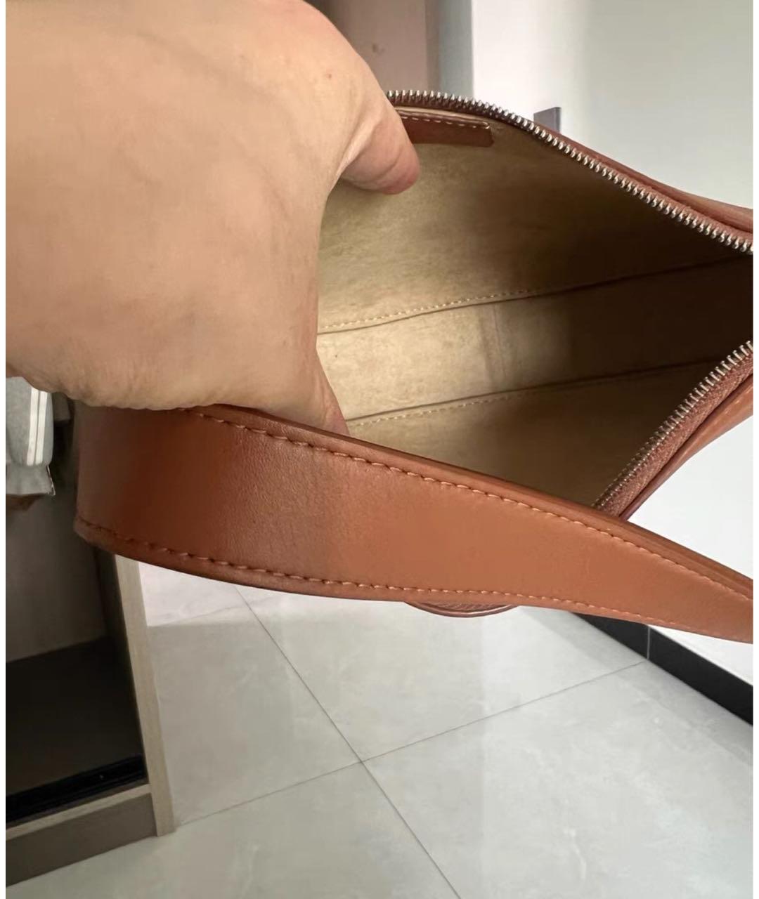 THE ROW Коричневая кожаная сумка с короткими ручками, фото 6