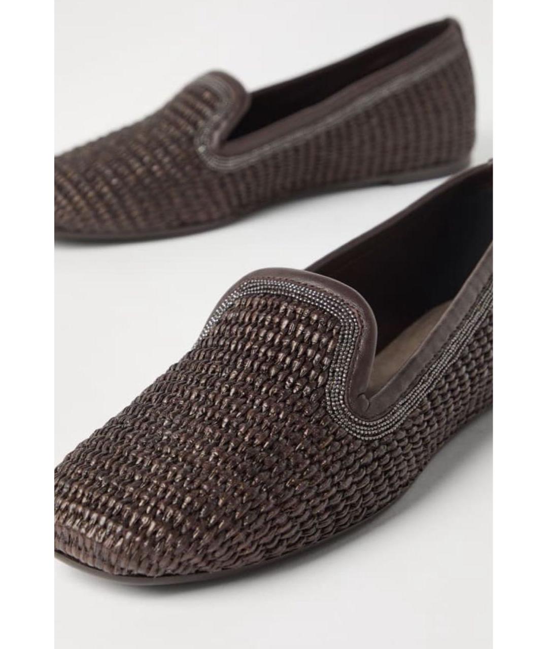 BRUNELLO CUCINELLI Коричневые лоферы, фото 6
