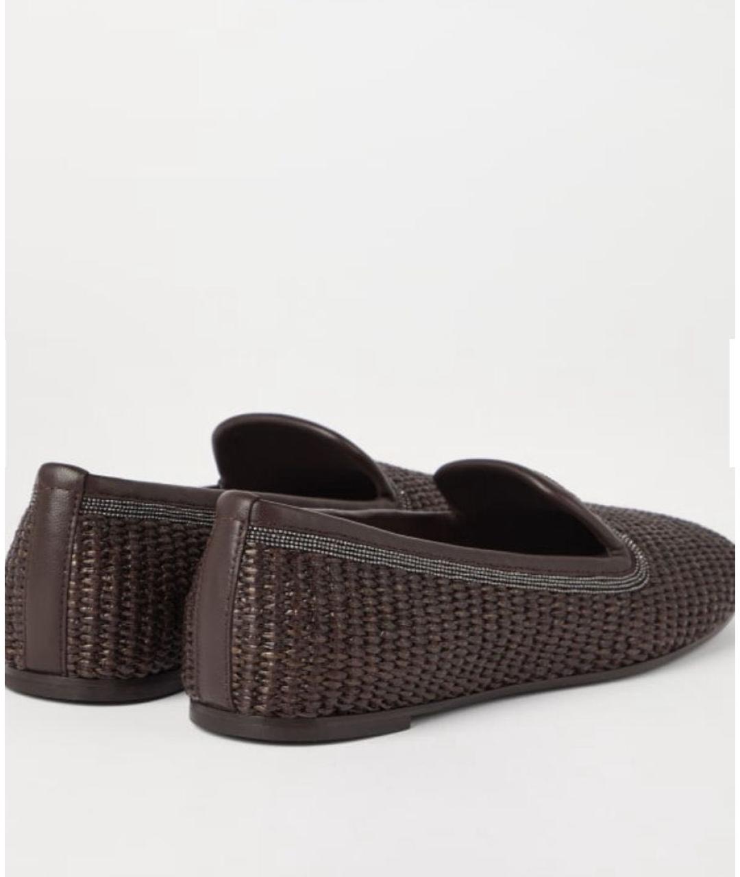BRUNELLO CUCINELLI Коричневые лоферы, фото 4