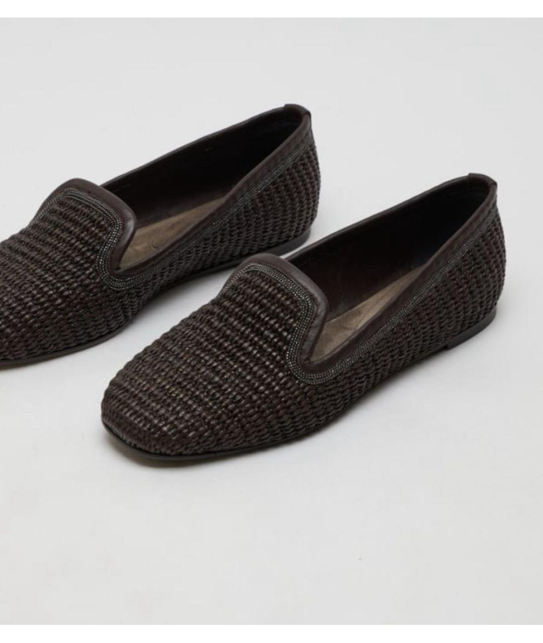 BRUNELLO CUCINELLI Коричневые лоферы, фото 2