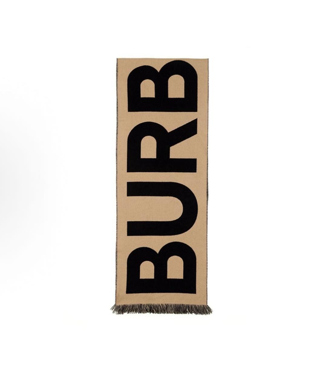 BURBERRY Коричневый шарф, фото 5