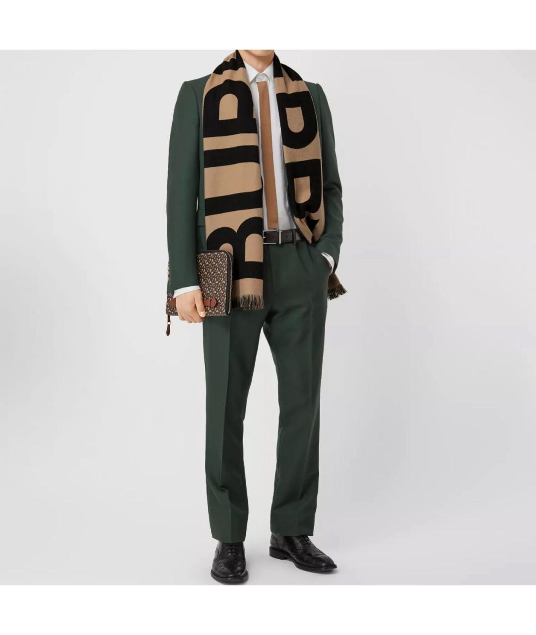 BURBERRY Коричневый шарф, фото 4
