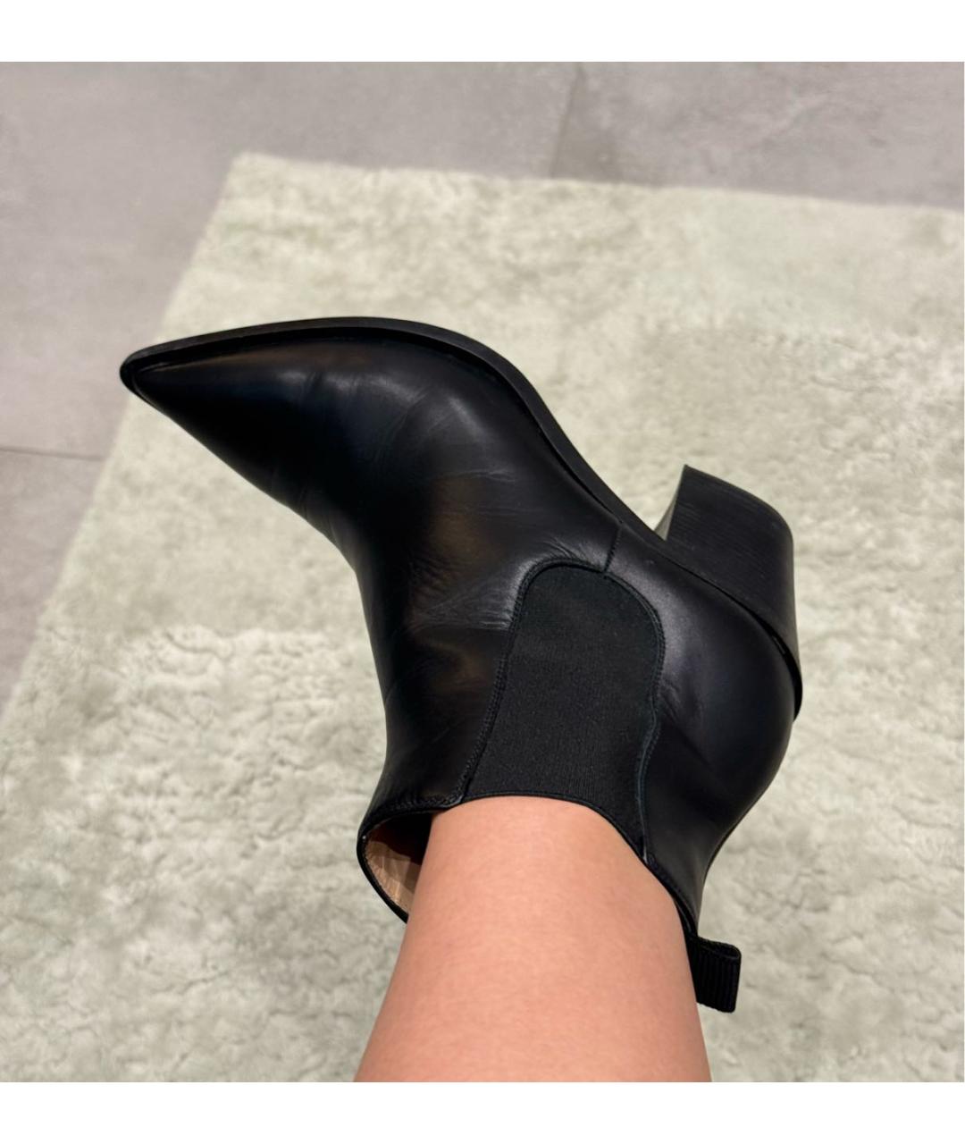 GIANVITO ROSSI Черные кожаные ботинки, фото 5