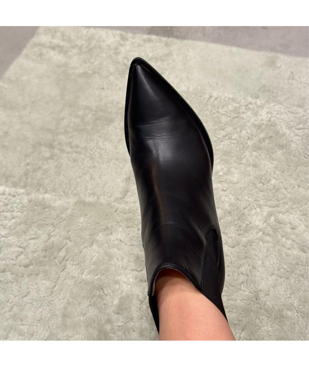 GIANVITO ROSSI Черные кожаные ботинки, фото 3