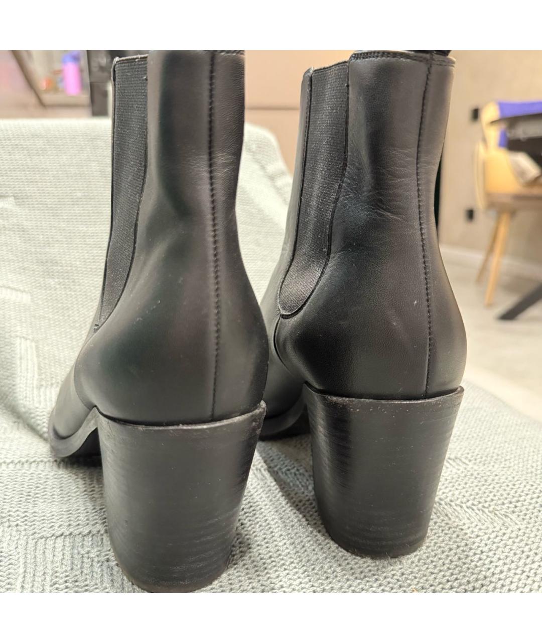 GIANVITO ROSSI Черные кожаные ботинки, фото 4