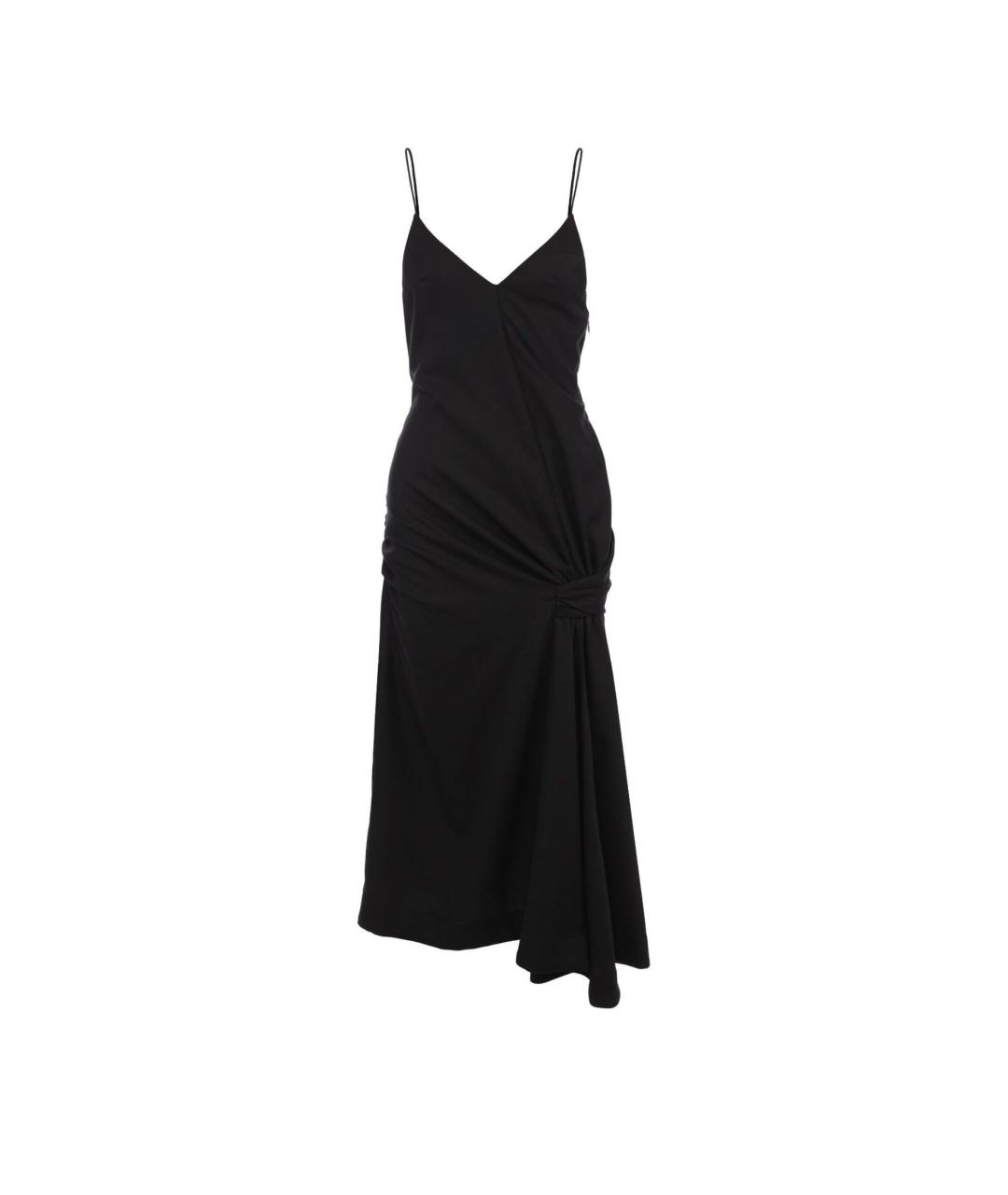 JACQUEMUS Черное шерстяное коктейльное платье, фото 1