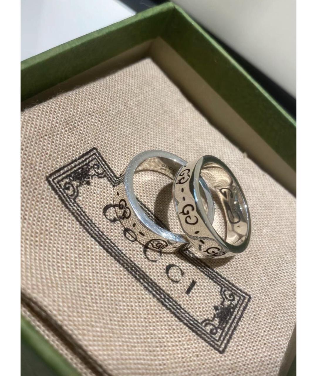 GUCCI Серебряное серебряное кольцо, фото 7