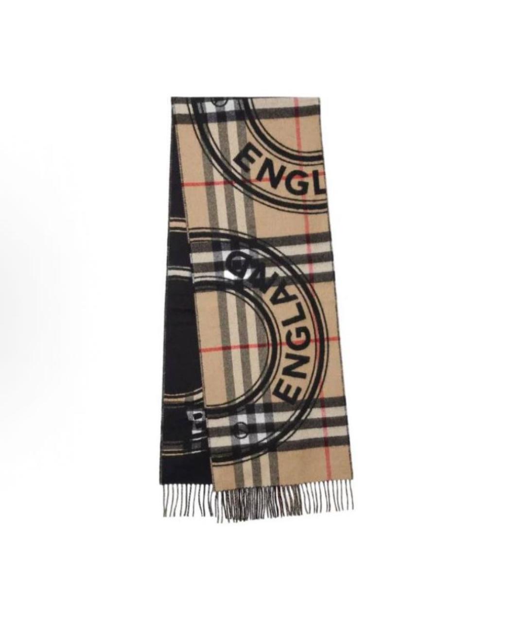 BURBERRY Коричневый шарф, фото 1