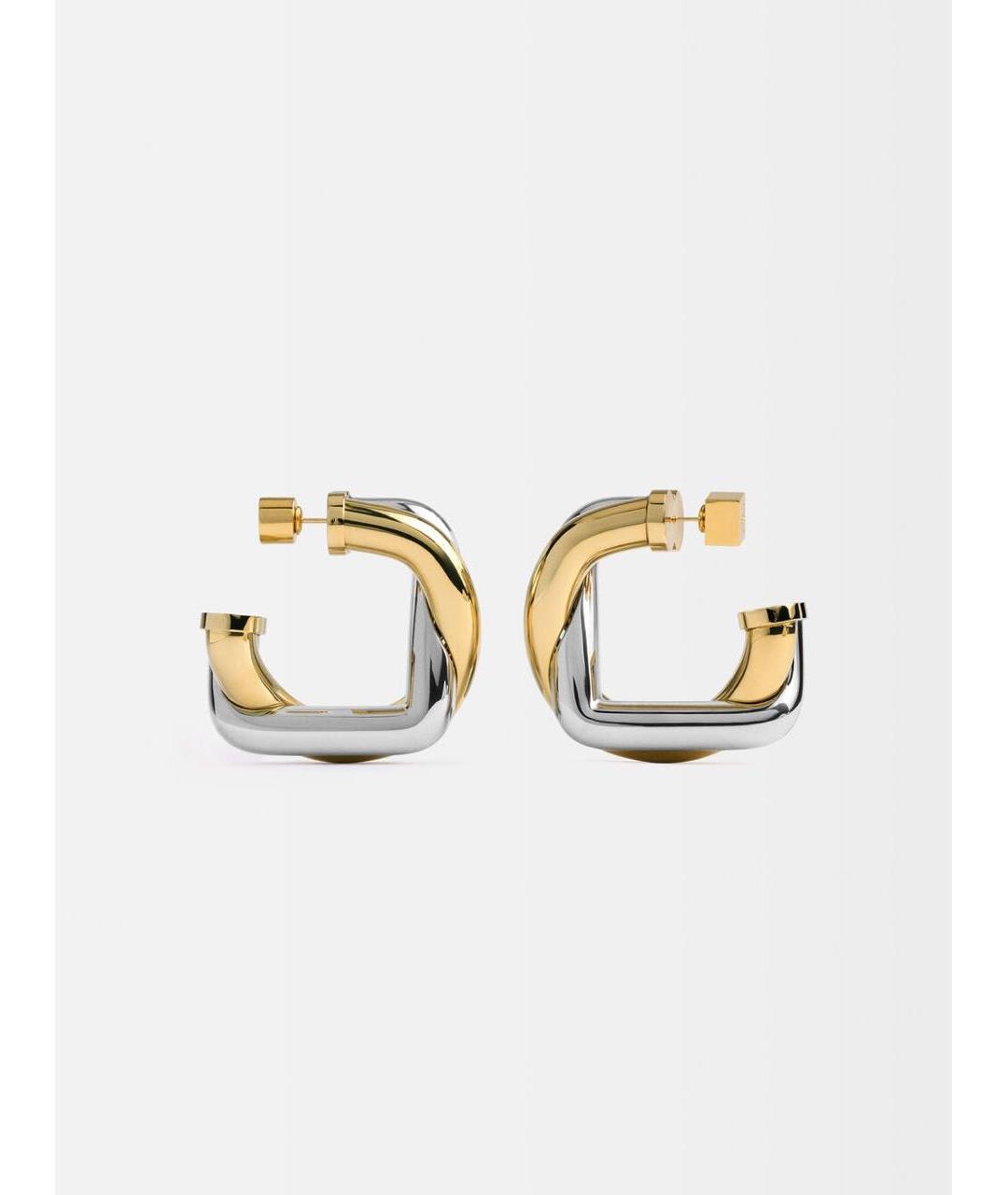 JACQUEMUS Золотые латунные серьги, фото 4