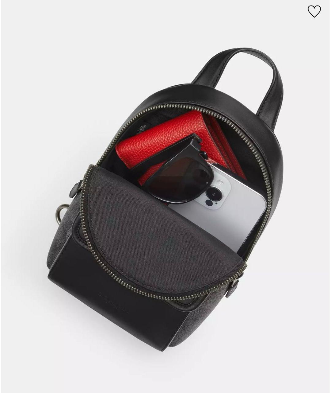 COACH Черная барсетка, фото 3