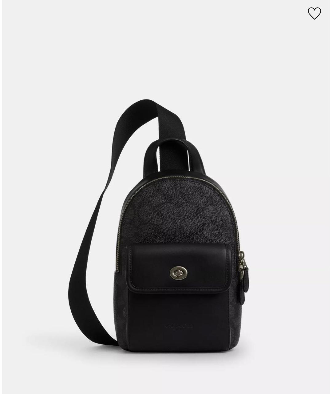 COACH Черная барсетка, фото 5