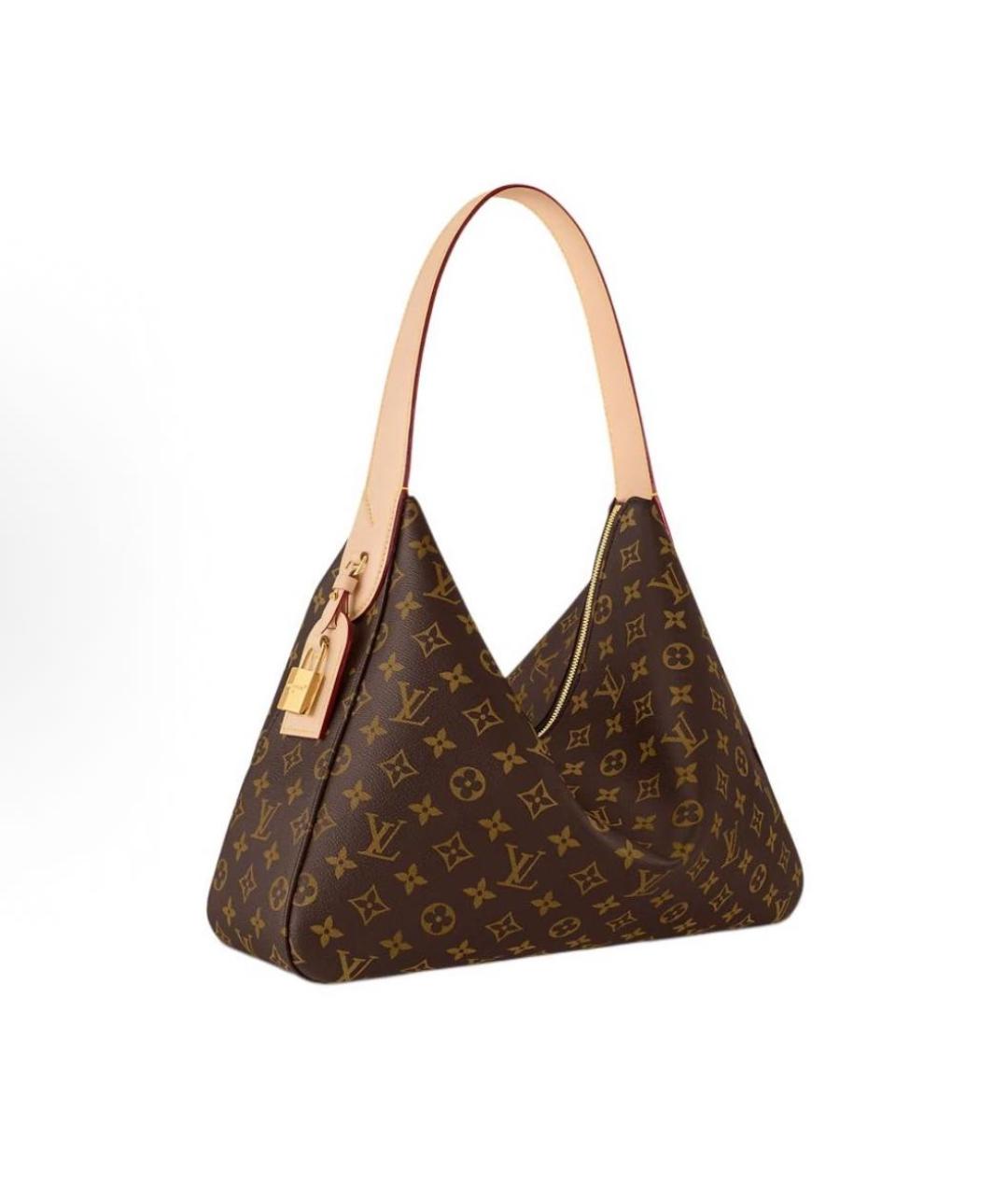 LOUIS VUITTON Коричневая сумка с короткими ручками, фото 2