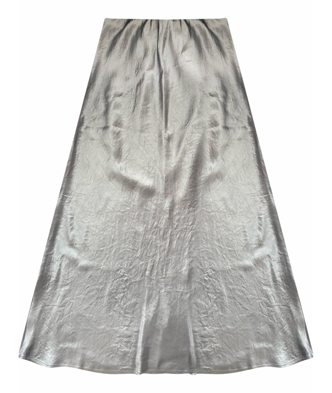 'S MAX MARA Голубая ацетатная юбка миди, фото 1