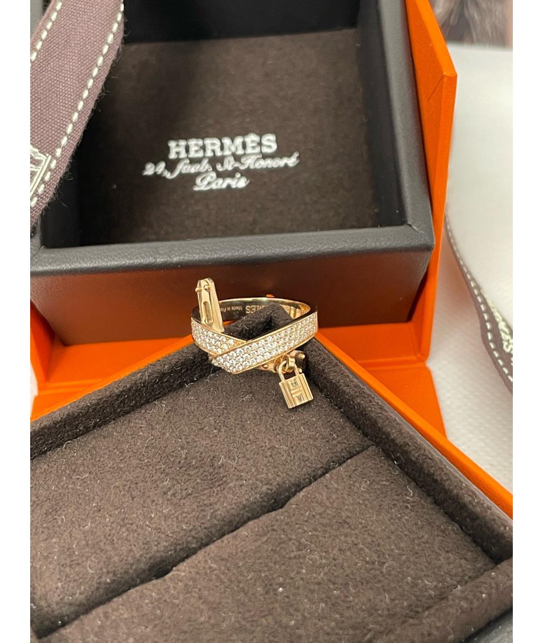 HERMES Золотое кольцо из розового золота, фото 8