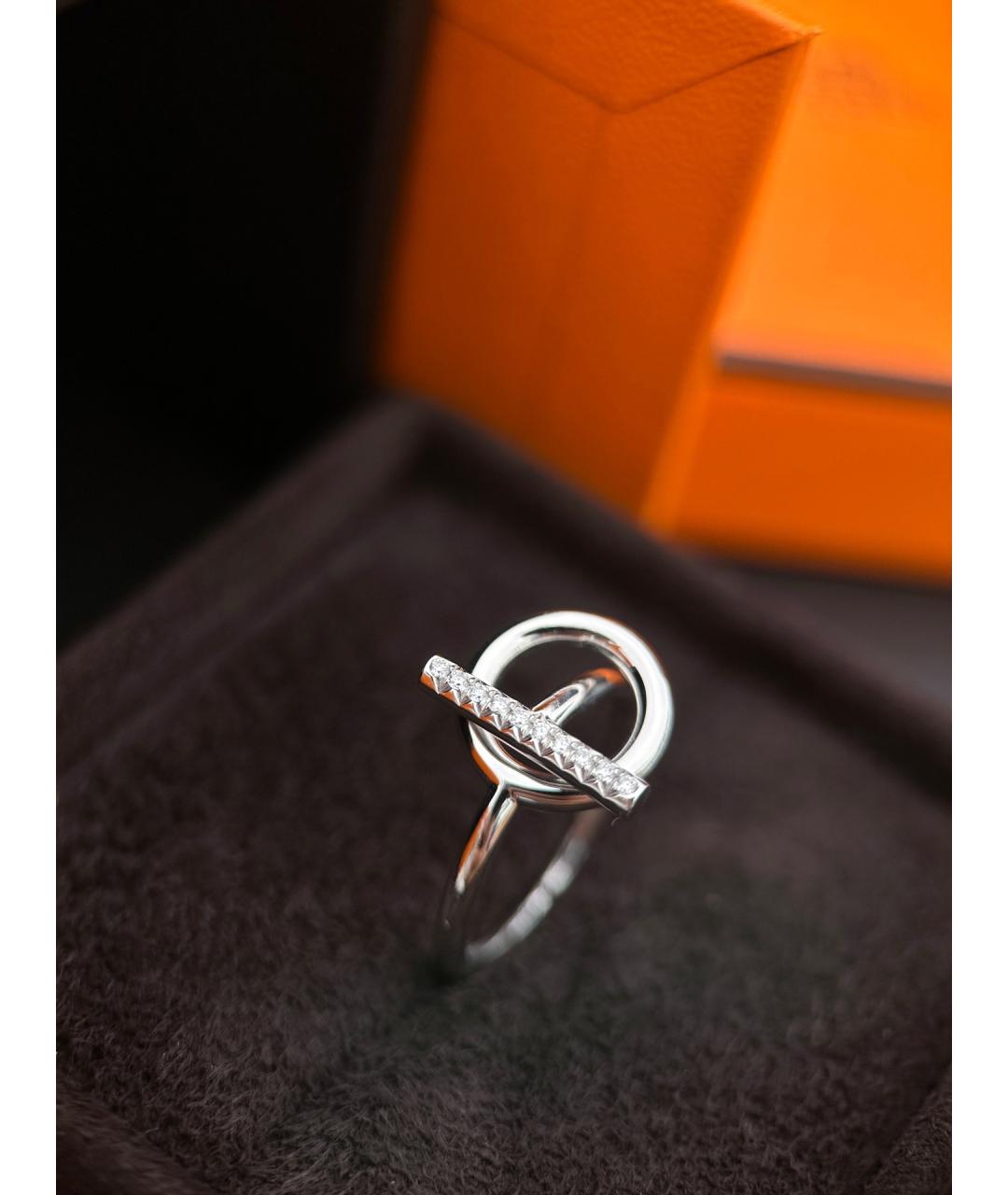 HERMES Серебряное кольцо из белого золота, фото 3