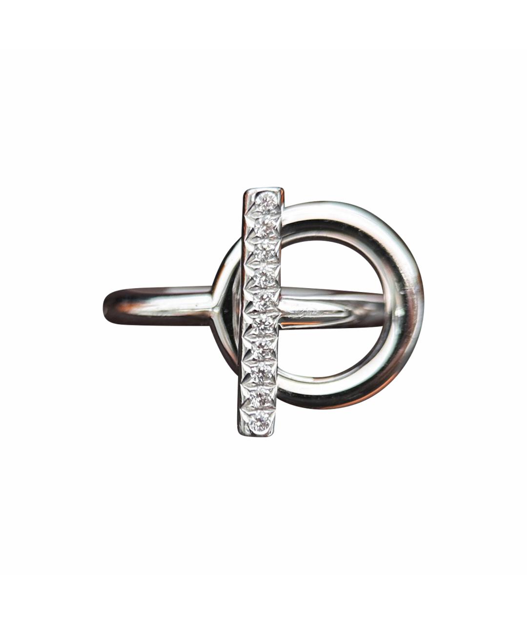 HERMES Серебряное кольцо из белого золота, фото 1