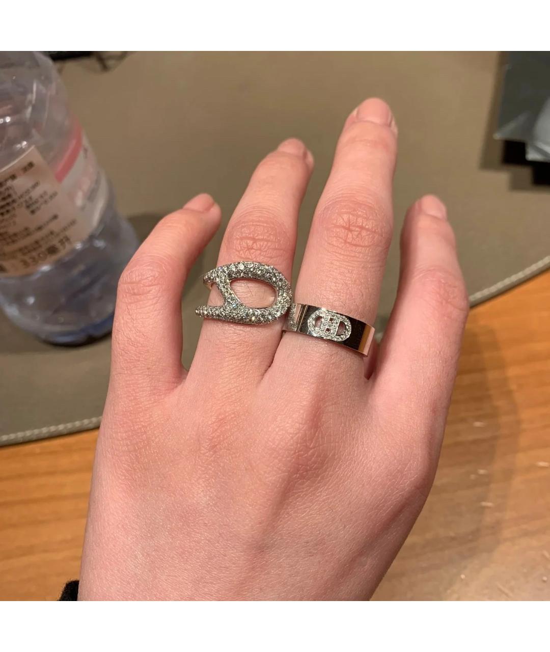 HERMES Серебряное кольцо из белого золота, фото 3