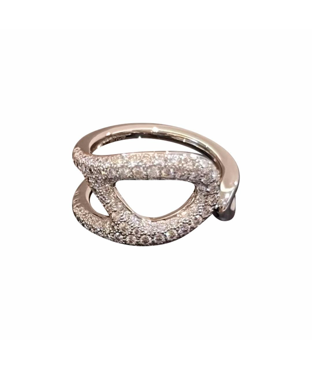 HERMES Серебряное кольцо из белого золота, фото 1