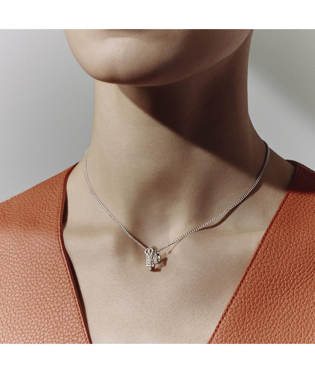 HERMES Серебряная подвеска из белого золота, фото 3