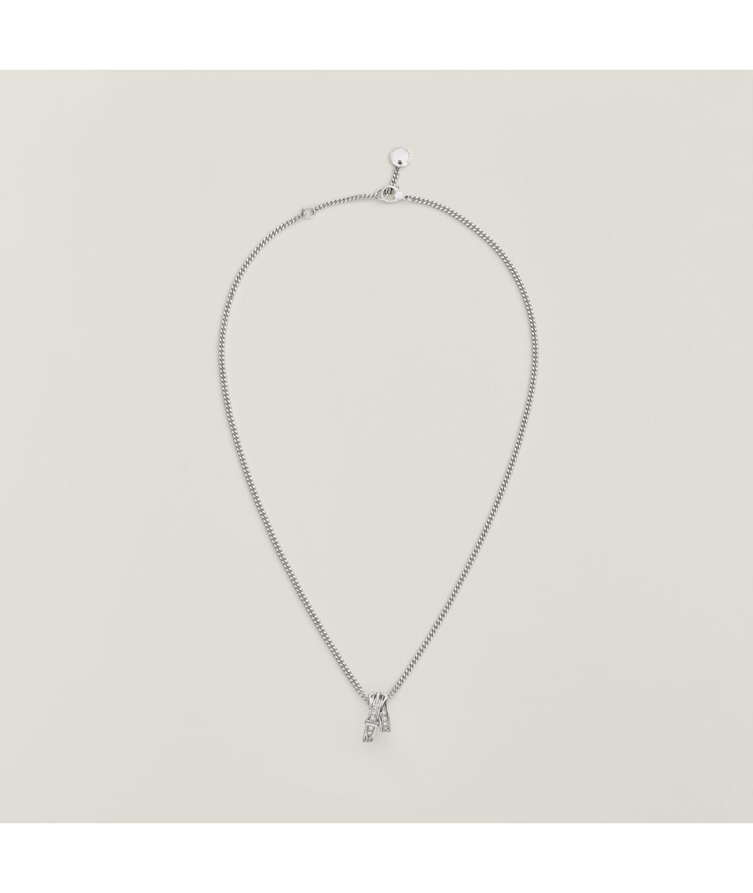 HERMES Серебряная подвеска из белого золота, фото 2
