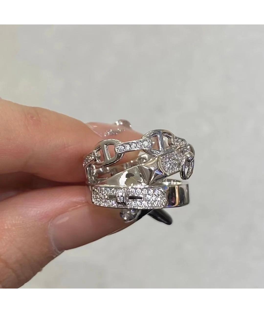 HERMES Серебряное кольцо из белого золота, фото 7