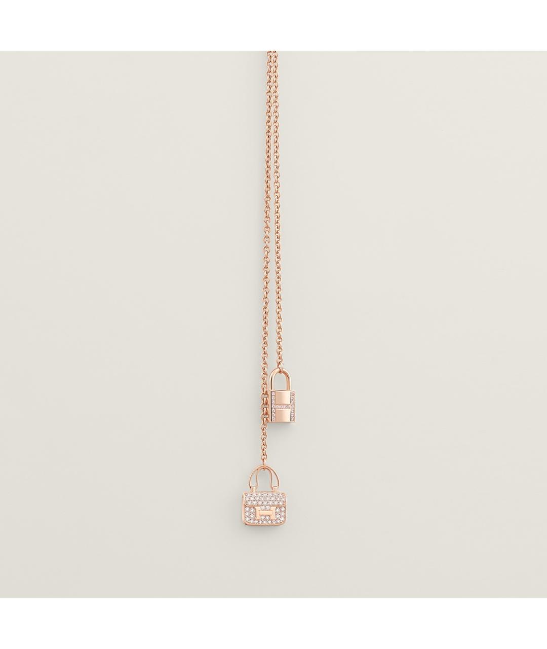 HERMES Золотое колье из розового золота, фото 7