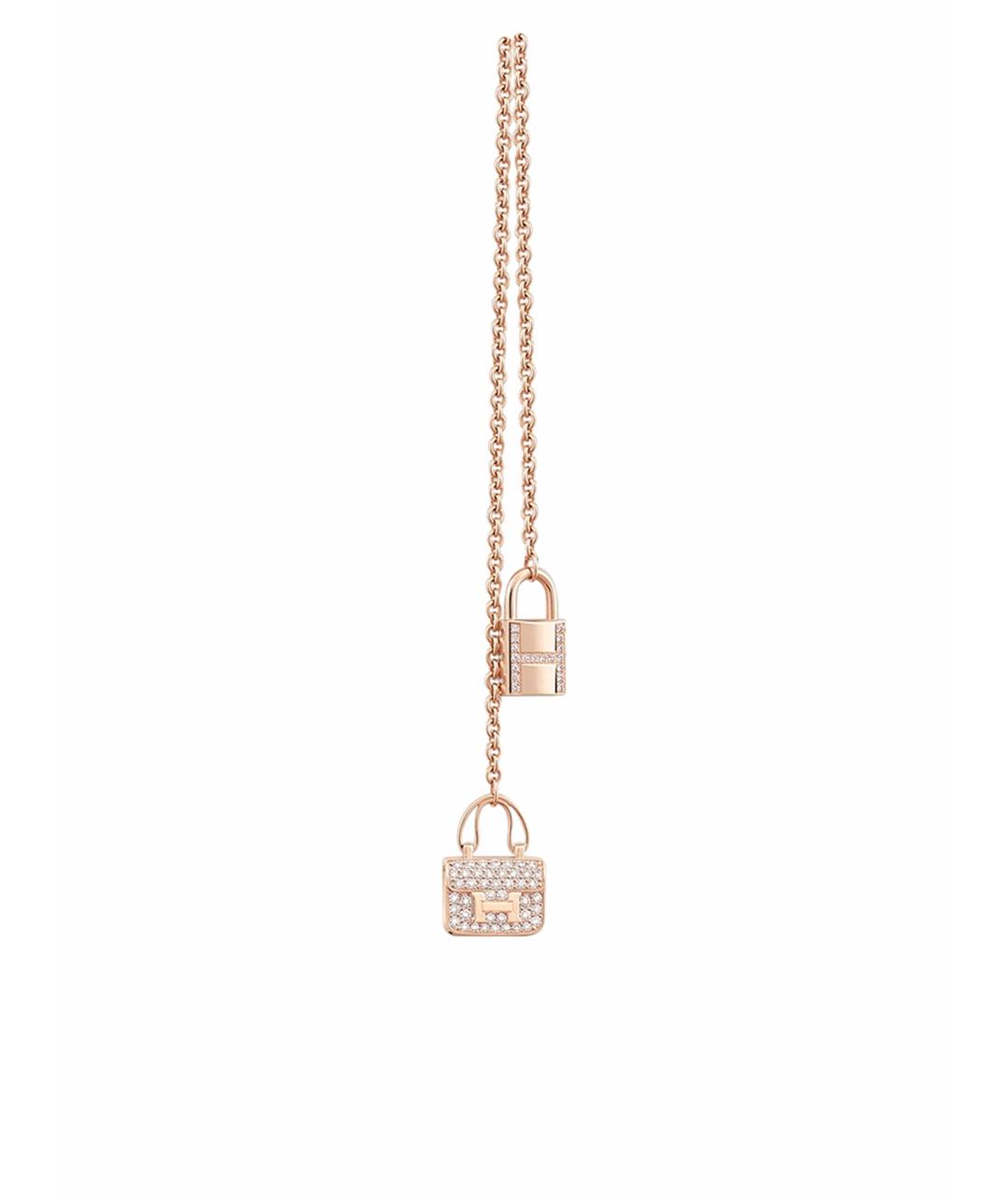 HERMES Золотое колье из розового золота, фото 1