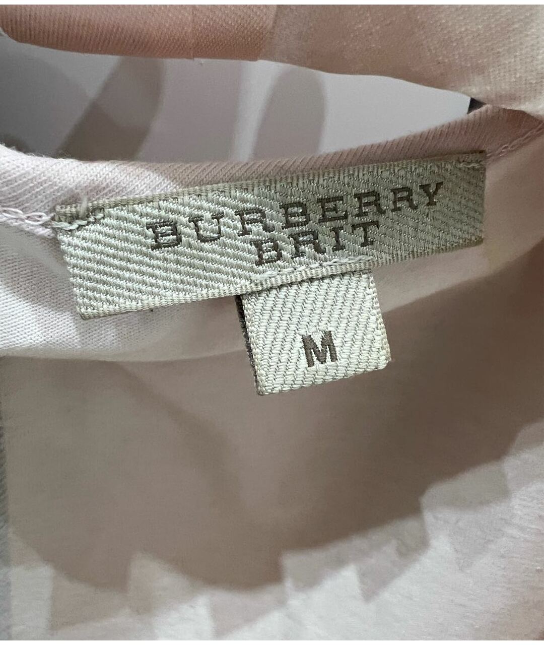 BURBERRY BRIT Розовая хлопковая футболка, фото 3