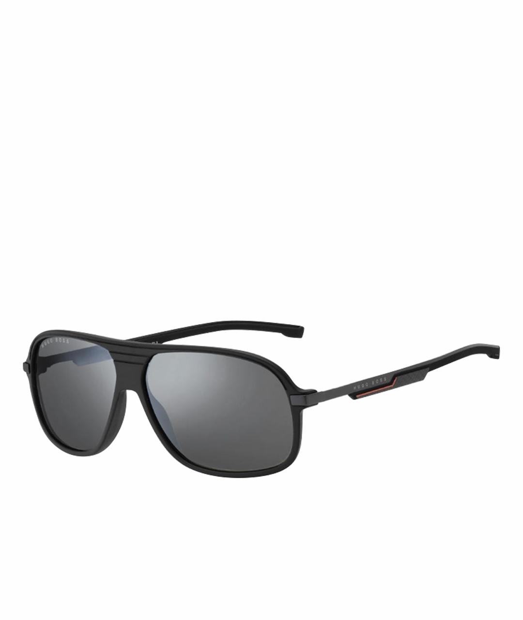 HUGO BOSS Черные пластиковые солнцезащитные очки, фото 1