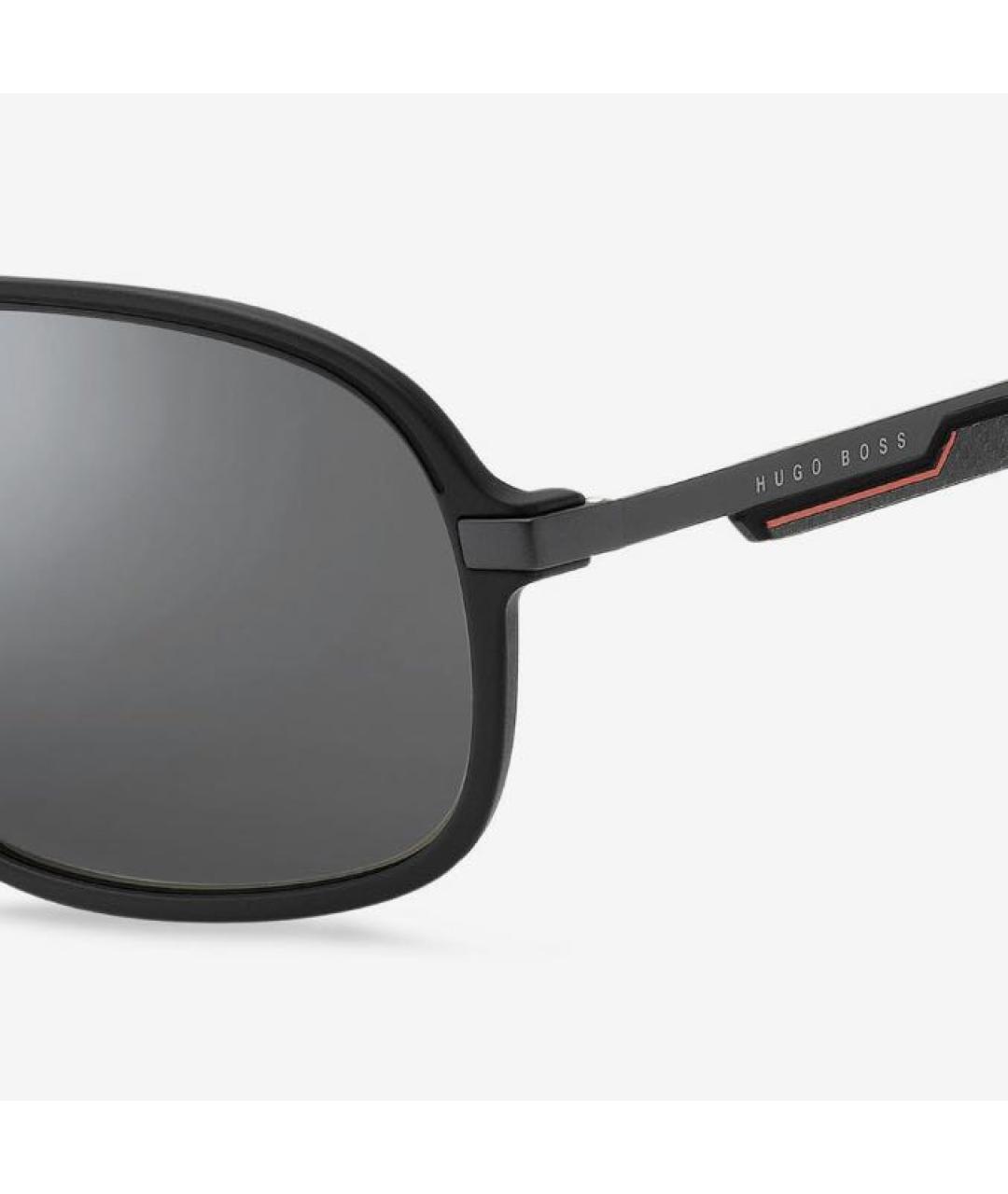 HUGO BOSS Черные пластиковые солнцезащитные очки, фото 2