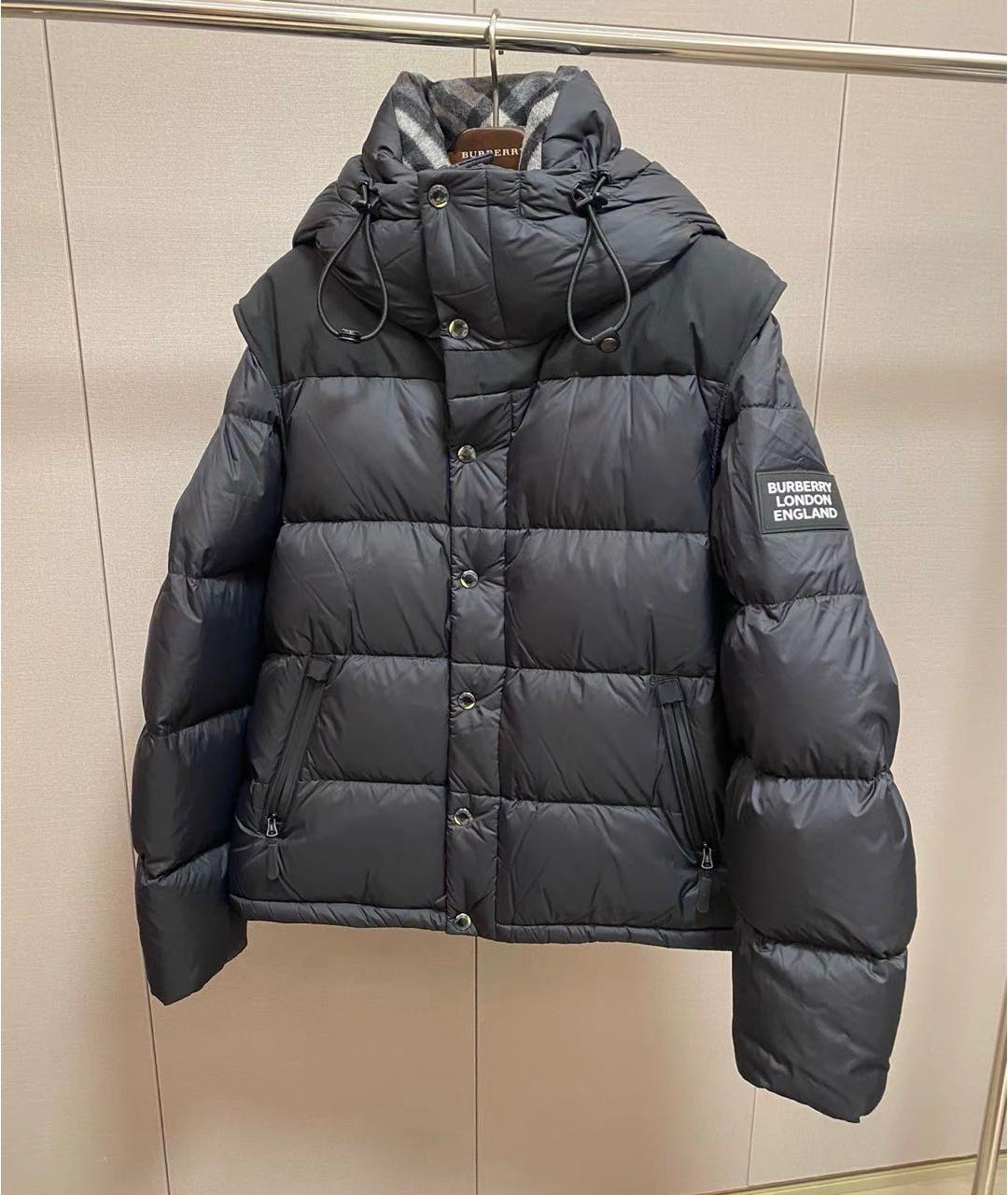 BURBERRY Черный пуховик, фото 5