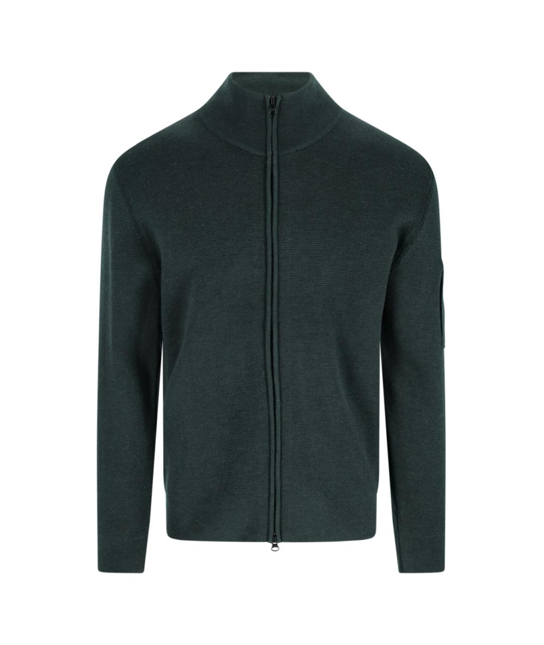 CP COMPANY Зеленый шерстяной джемпер / свитер, фото 1