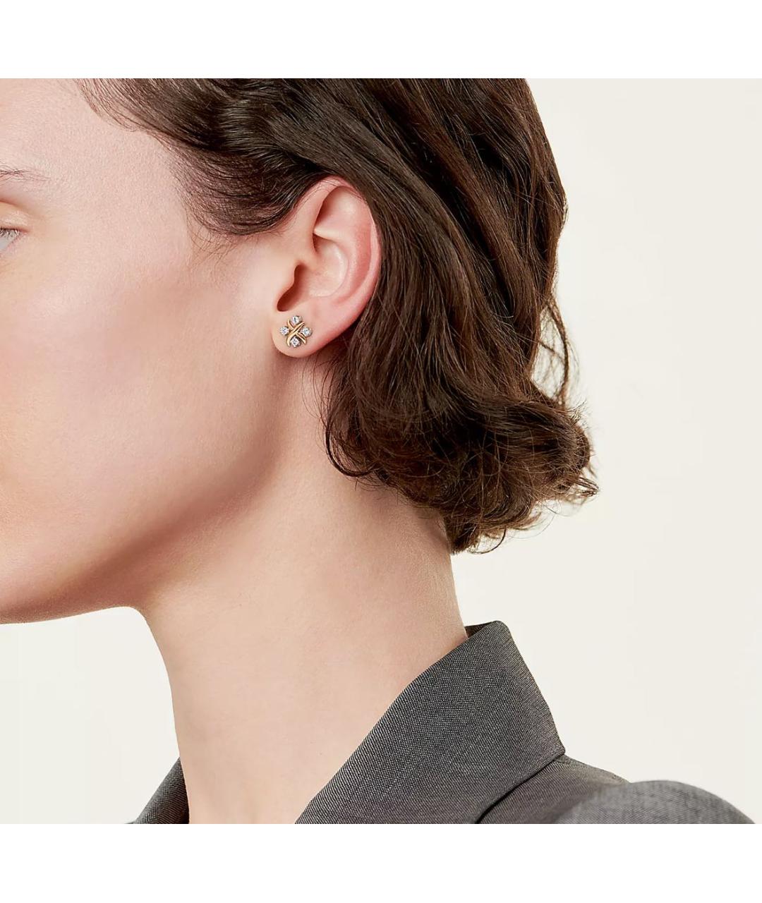 TIFFANY&CO Серебряные платиновые серьги, фото 2