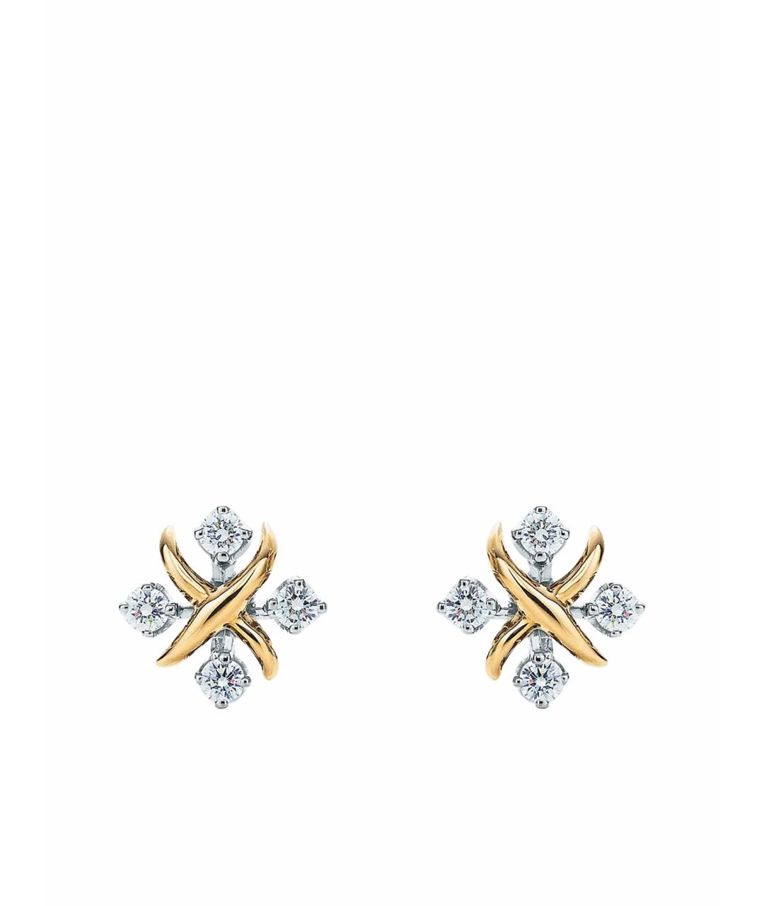 TIFFANY&CO Серебряные платиновые серьги, фото 1