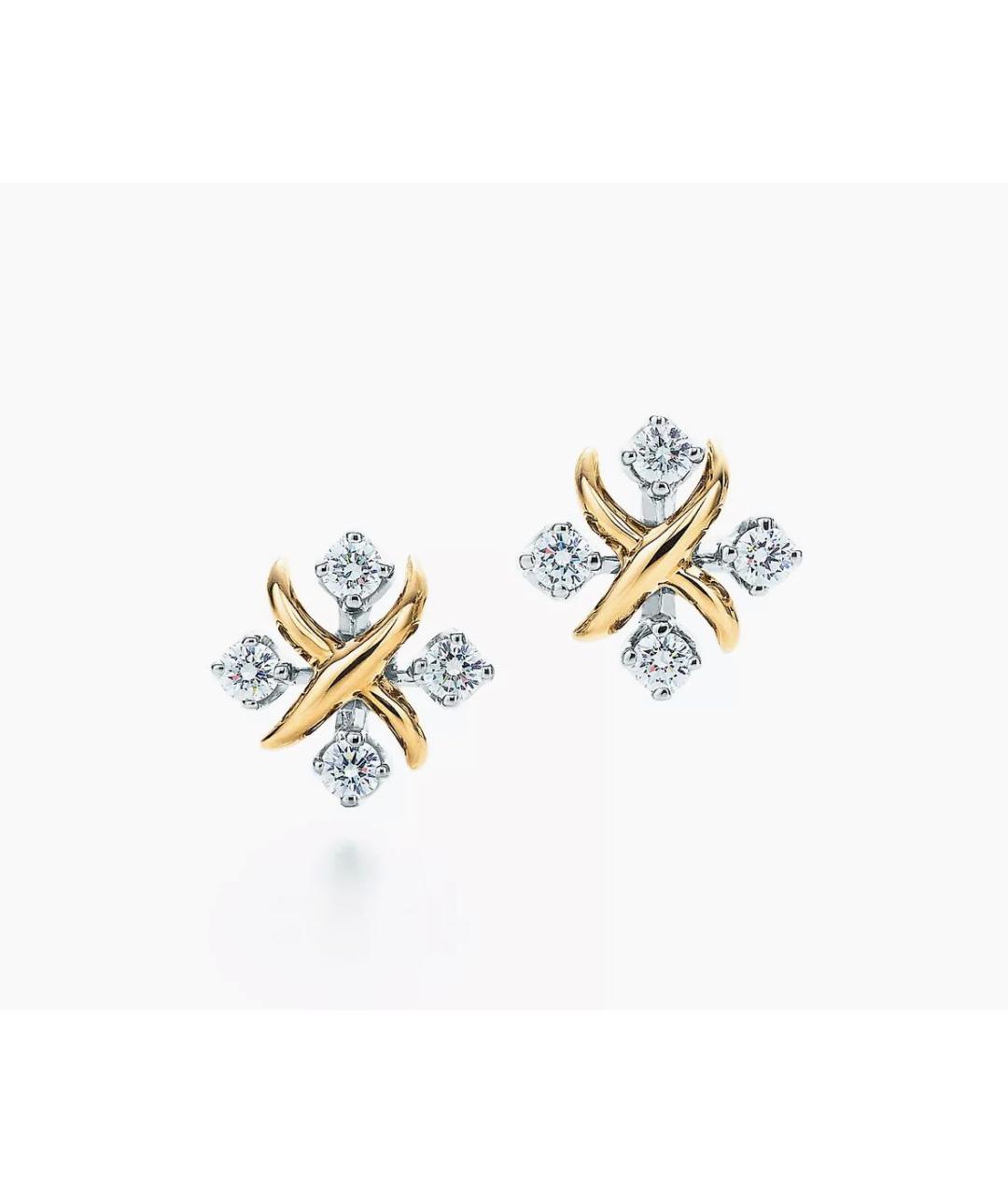 TIFFANY&CO Серебряные платиновые серьги, фото 3