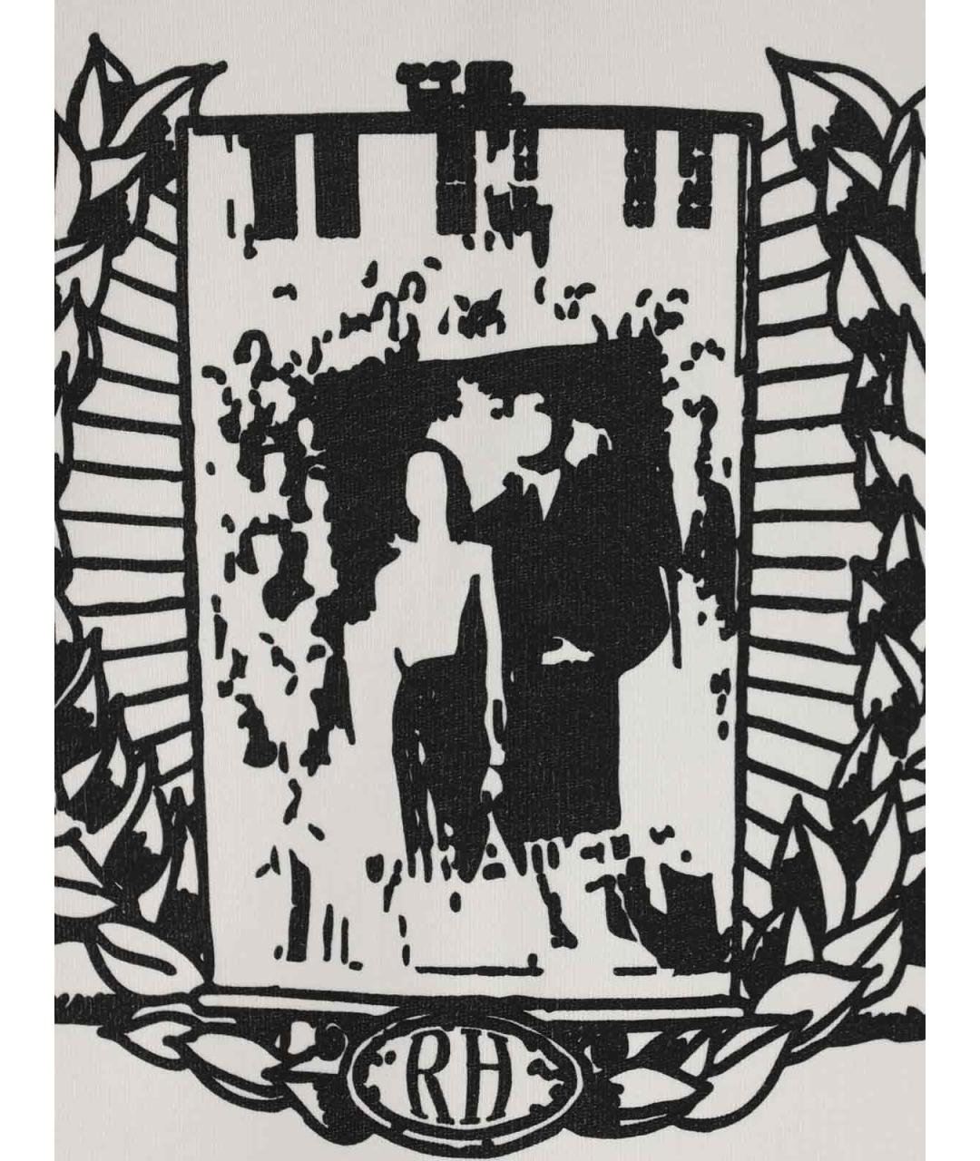 RHUDE Белая хлопковая футболка, фото 3