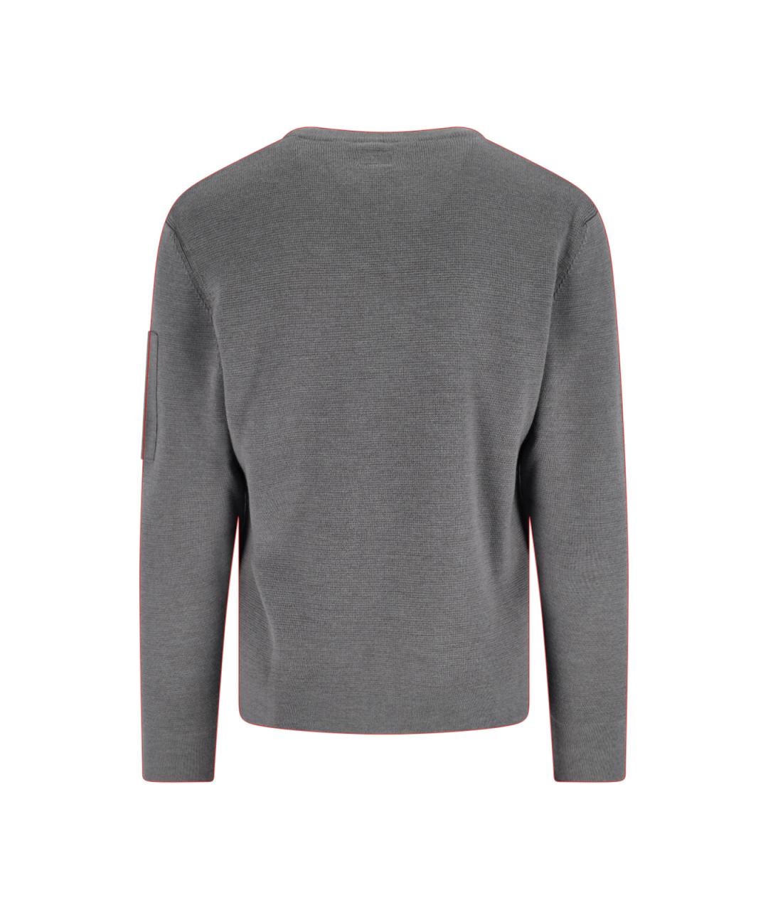 CP COMPANY Серый шерстяной джемпер / свитер, фото 2