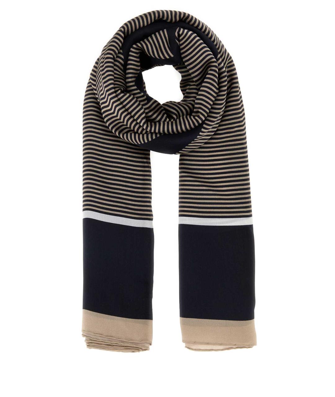 SAINT LAURENT Мульти шелковый шарф, фото 1